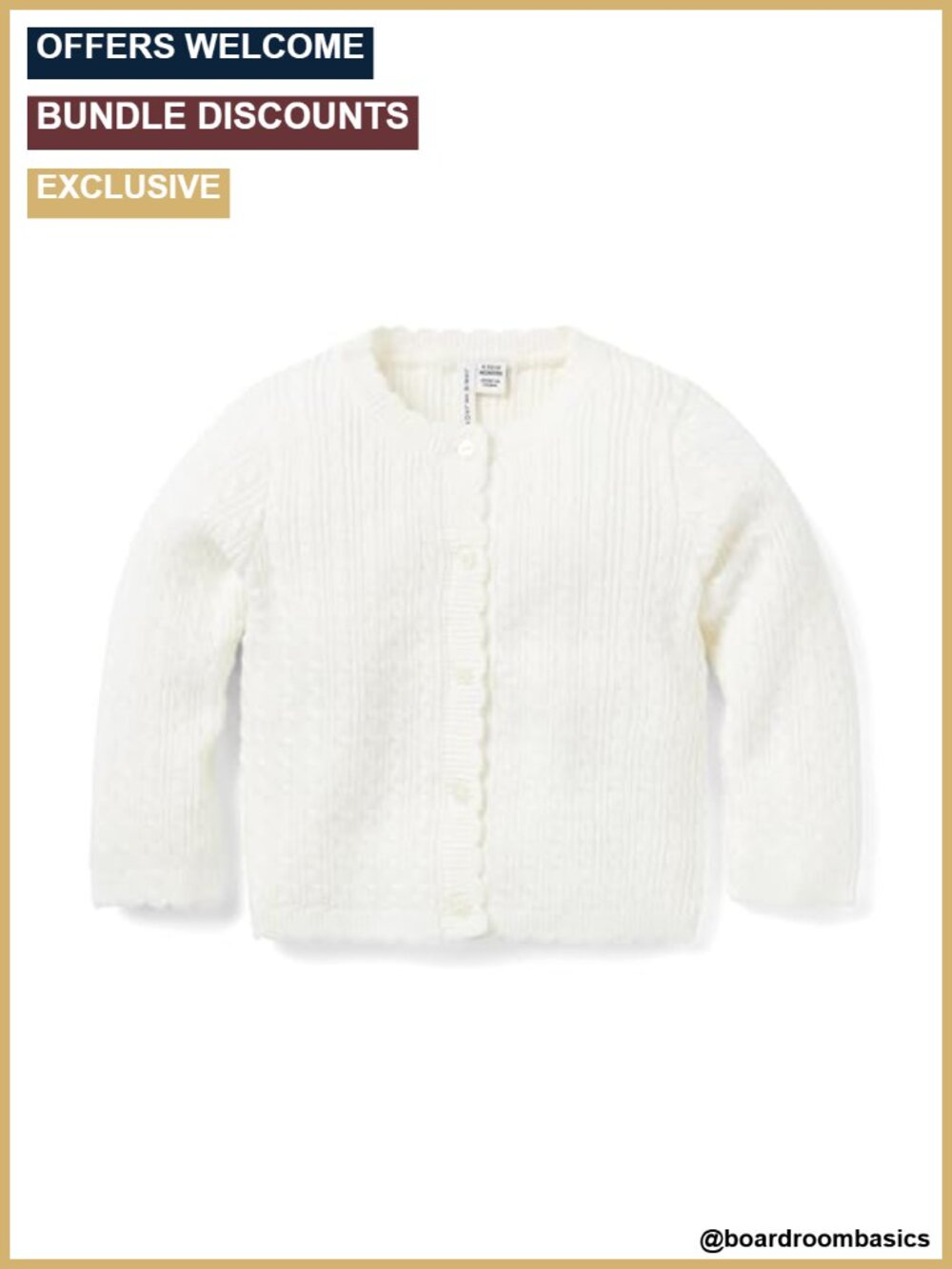 Baby Girls Cable Knit Cardigan Sweater Button Front Fall